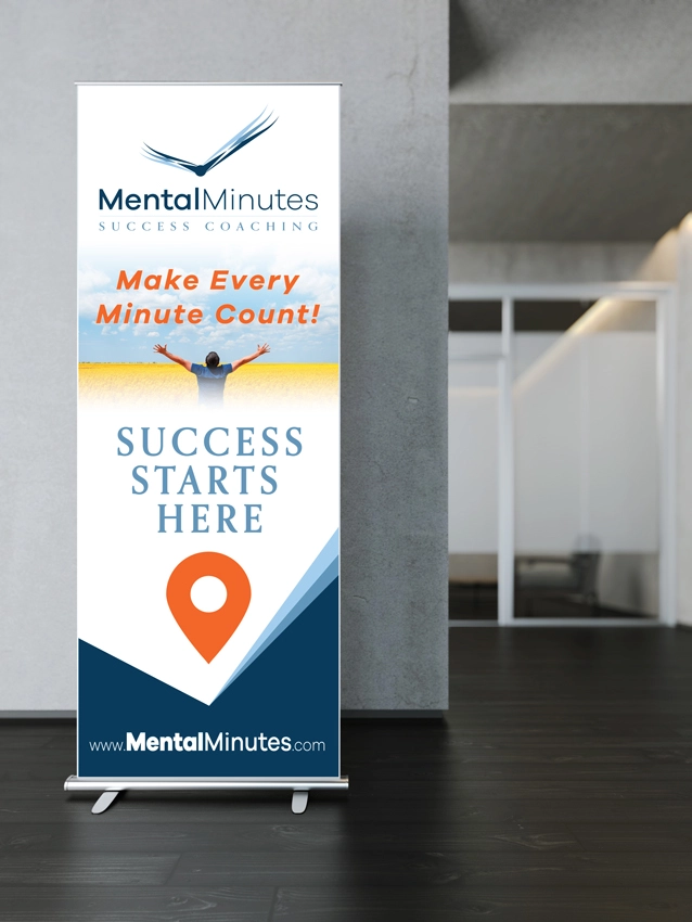 Mental Minutes Retractable Banner Design