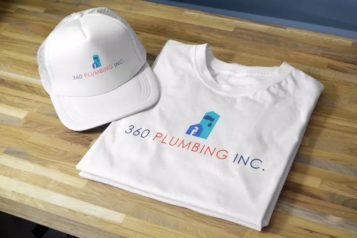 360 Plumbing Logo T-shirt & Cap