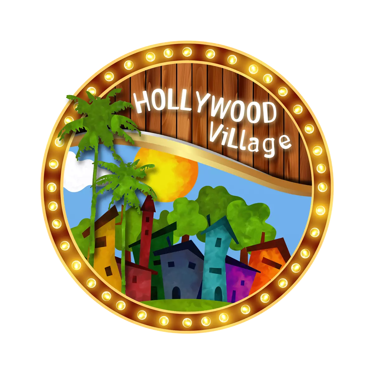 Hollywood Village Logo Design