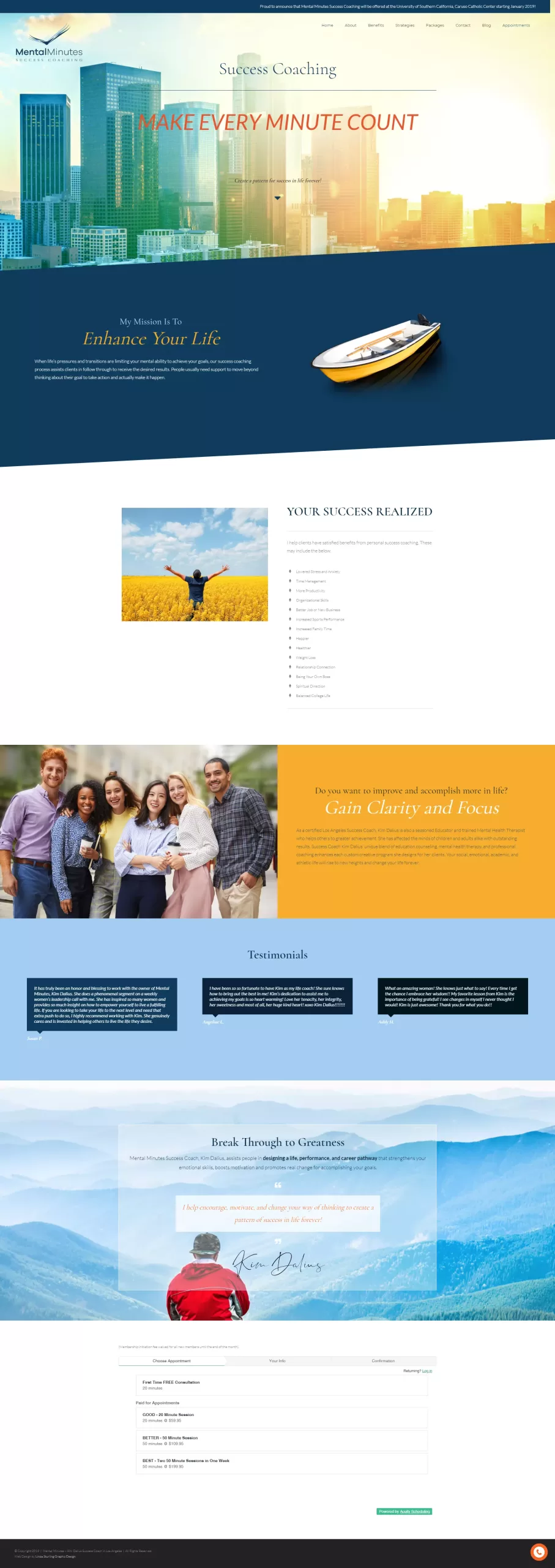 Web Design of Home Page for Mental Minutes