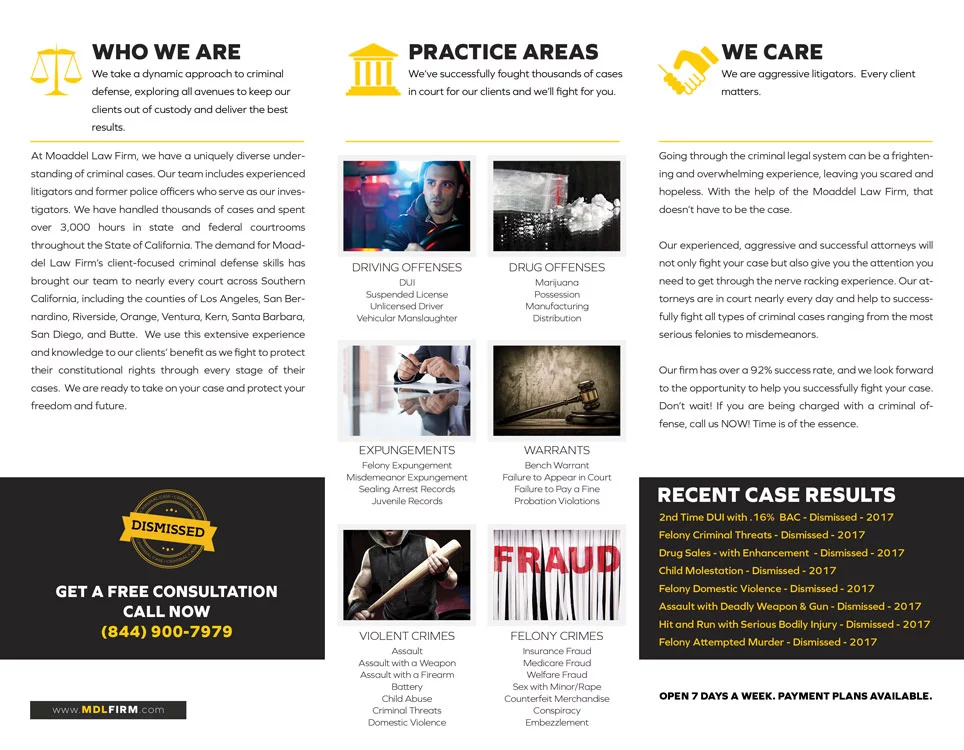Law Firm Brochure Design Inside