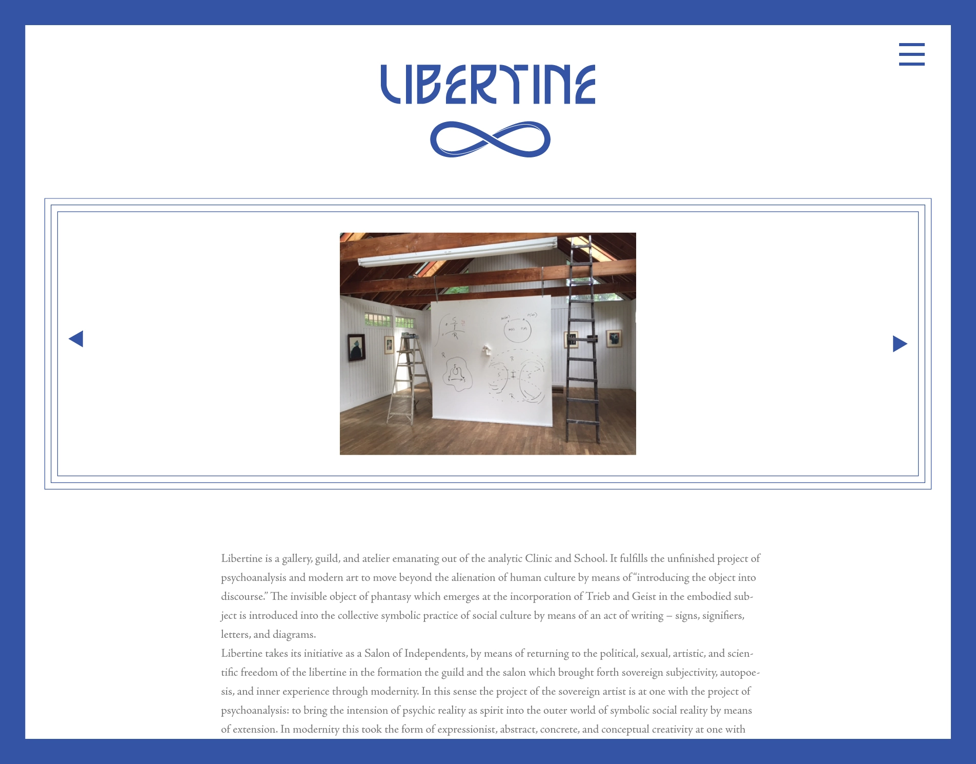 Libertine Web Design Mockup