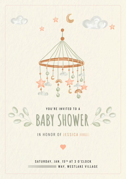 Baby Shower Invitation Design