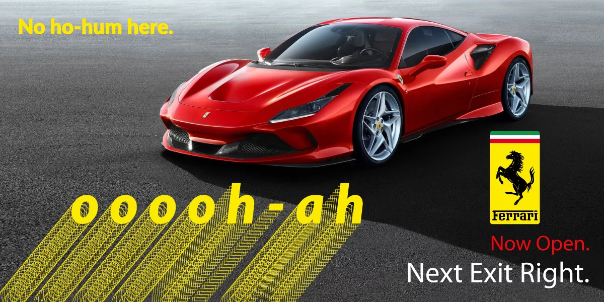 Ferrari Automotive Dealer Billboard Design