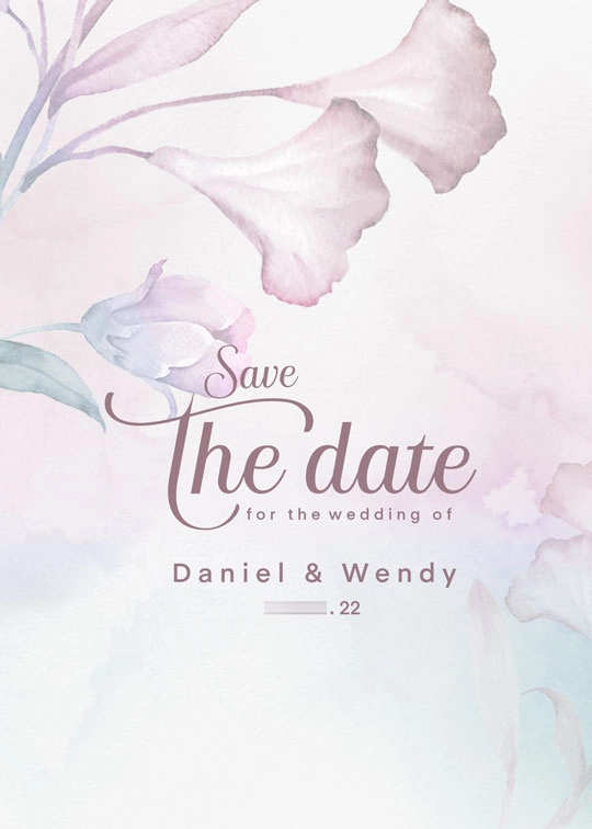 Save the Date Wedding Invitations Design