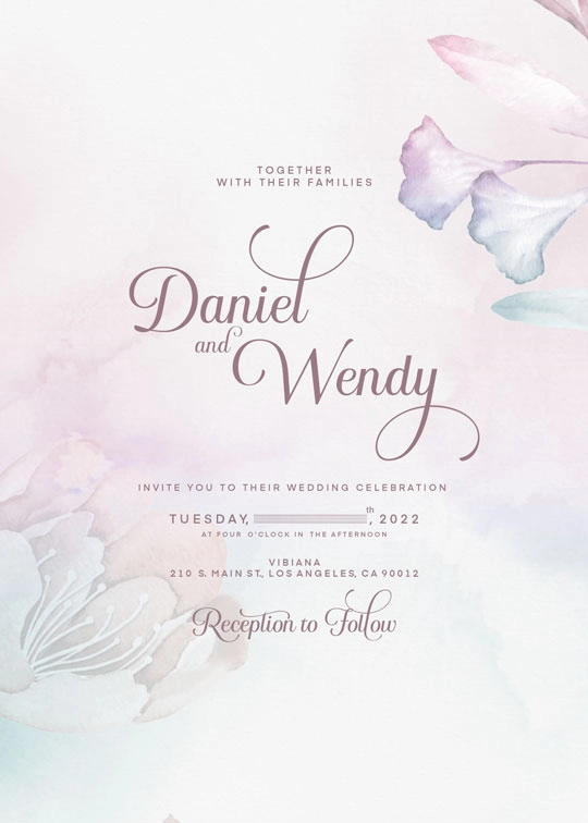 Wendiel Wedding Invitations Design