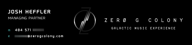 Zero G Colony Email Signature Design for Managing Partner