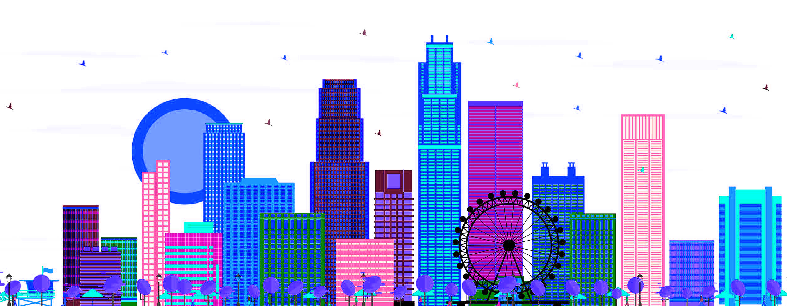 Los Angeles Skyline Graphic